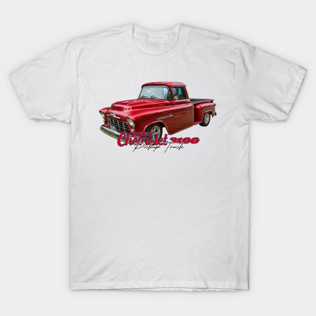 1955 Chevrolet 3100 Pickup Truck T-Shirt by Gestalt Imagery